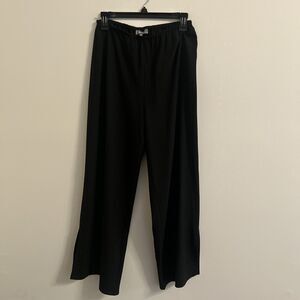 Women’s Neiman Marcus Black Wide Leg Pull-On Pants Size Small